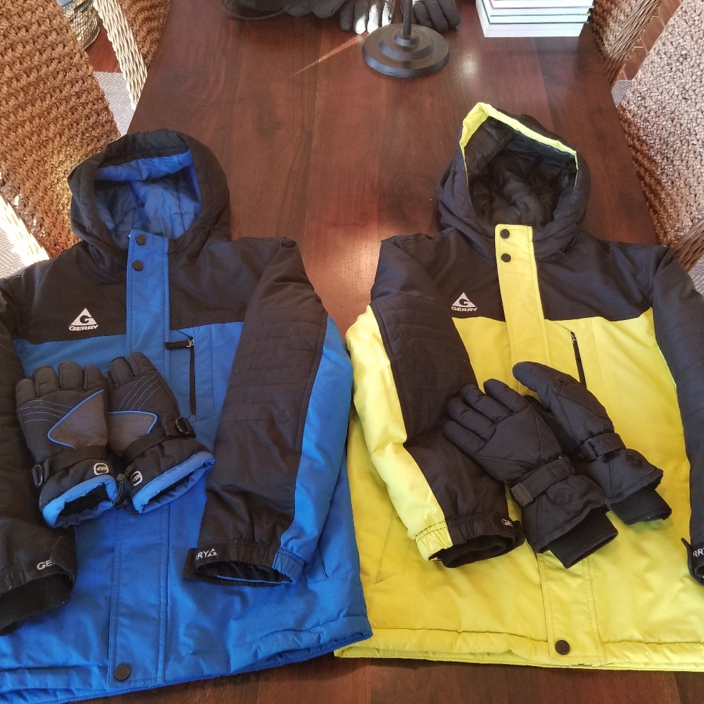 VIVID Blue Youth Ski Jacket w Free Gloves